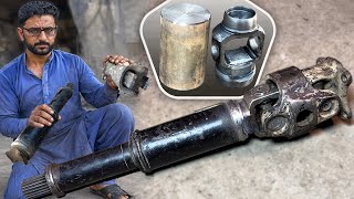 How to Fix a Severely Broken Drive Shaft | Amazing Iron Joint Made on Lathe Machine