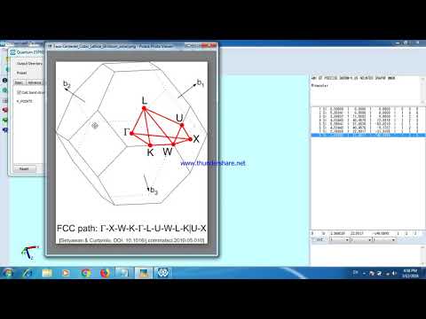 How calculate SCF, Band structure and Density of state using quantum espresso and winmostar.