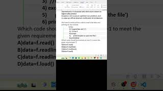 Python certification exam Question-143#shorts #shortsfeed #python #certification #shortvideo#ai#exam