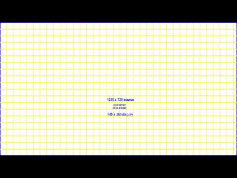 1280 x 720 Yellow Grid Video Skin Test Video