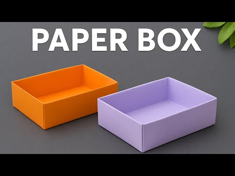 “Easy Paper Box Origami | DIY Foldable Box for Gifts & Storage” #box #paperbox #origamibox