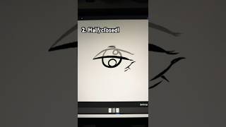 How to animate an eye blink in 12 fps #animation #tutorial #procreate #shorts