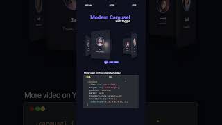 Modern Carousel CSS #webdesign
