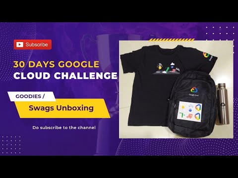30 days Google cloud challenge||swags unboxing||Google goodies||