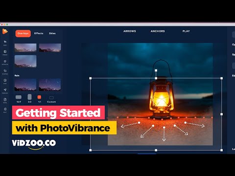 How to animate images, make photos move, add animated effects to your pictures with PhotoVibrance