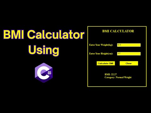 Build a BMI Calculator in C# | Windows Forms App Tutorial for Beginners