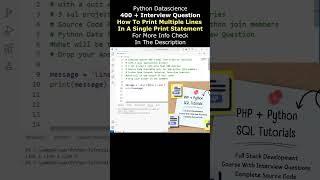 Learn Data science python Mock Interview questions #datascienceinterviewquestions