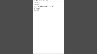 Basic Html Code for beginners #html #htmltutorial #htmlcode #viralshorts #trending