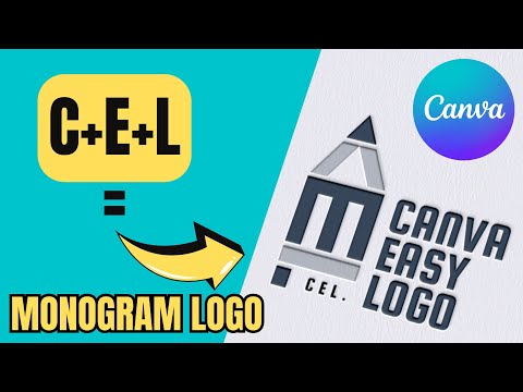 How to Make a Logo in Canva | CEL Monogram Logo Design Tutorial