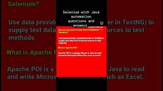 data driven testing #selenium