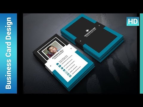 How to Make a Modern Business Card Design : ✪ Photoshop Tutorial ✪