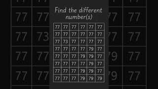 FIND THE DIFFERENT NUMBER(S) #maths #education #mathstricks