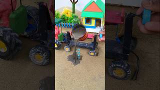 Mini tractor video | diy construction machine, cement mixer project | #shorts #youtubeshorts