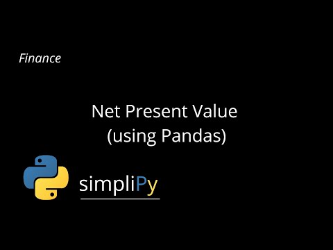 Net Present Value (using Pandas)
