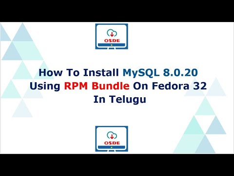 How To Install MySQL 8.0.20  Using RPM Bundle On Fedora 32 In Telugu