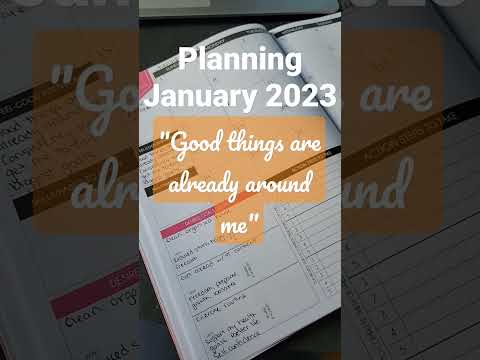 January 2023 Planning #positivevibes #mantra #2023