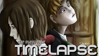 FIRST CLIP-STUDIO ILLUSTRATION | Harry Potter Hogwarts Mystery Fanart Speedpaint