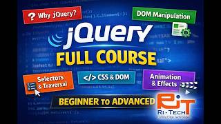 jQuery Full Course in One Video 🔥 Selectors, DOM Traversal, CSS & Effects Explained