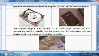 Class 5 Computer Chapter 1 Know Your Computer   Secondary Memory and Memory Units