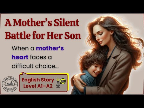 Mother’s Silent Struggle Story Level 1 💔 | Emotional English Vocabulary A1