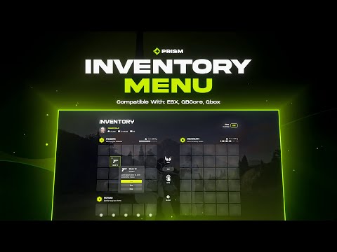 Ox-Inventory Redesign | FiveM Script | Sleek & Customizable | [ESX, QBox, QBCore] | Prism Scripts