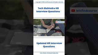 (Updated) Tech Mahindra HR Interview Questions #techmahindra #shorts