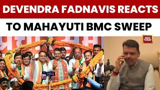 BMC Results LIVE: Devendra Fadnavis Reacts To Massive BJP Win In Mumbai, Congratulates Workers