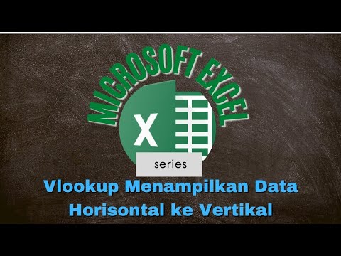 Microsoft Excel menampilkan data tabel horizontal ke vertikal dengan vlookup dan match