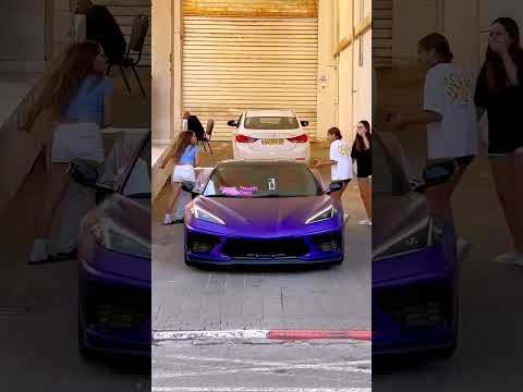 Super Car prank🤣Car On Prank kar diya Super Car Prank SuperCar 4girls super Car