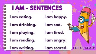 "I AM" SENTENCES | DAILY ENGLISH PRACTICE FOR BEGINNERS | Read along with me | with Teacher Jake