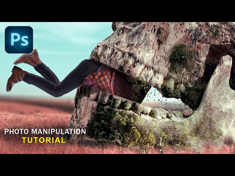 CREATE A MAN-EATING SKULL Photo Manipulation - Photoshop Tutorial