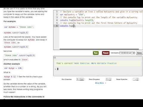 Codecademy: Javascript Variables Walkthrough!