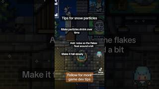 Simple tips for snow particles in your game ❄️ #gamedev # #unity #2D #howtomakeagame