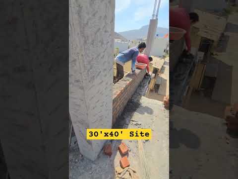 30'x40' Site 3r Floor Brick #construction #brickwork