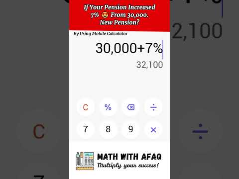 Pension Increased by 7%! Can You Calculate the New Amount in 5 Seconds? 🔥