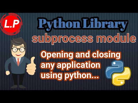 Subprocess Module In Python | How to open and close any application using python | Python in Hindi