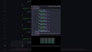 Sound Wave Animation using Html CSS | Advanced CSS Tutorial #shorts
