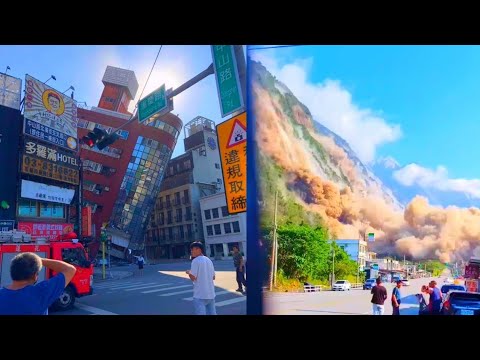 MASSIVE Earthquake Hits Taiwan Compilation!