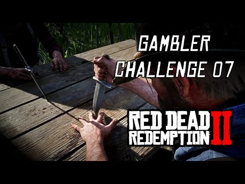 Red Dead Redemption 2 - Gambler Challenge #7 | Beat Five Finger Fillet In Every Location