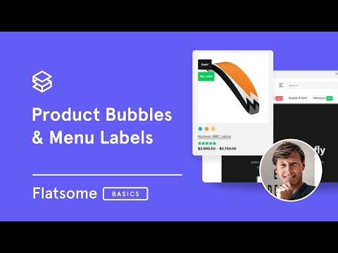 Product Bubbles and Menu Labels in Flatsome Theme
