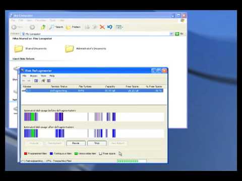 Using Windows Disk Defragmenter