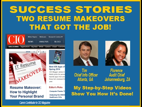 Resume CV Makeover - Before and After