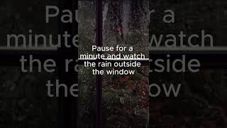 Rain on window sound for a moment of calm. #shorts #rainonwindow #relax
