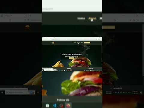 Create A Fast Food Website Design Using HTML & CSS #Webdesign #Website #Webdesigner