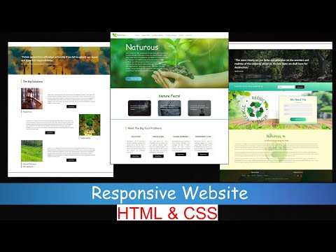 Learn How To Make Responsive Website | Naturous | Mobile Responsive | HTML & CSS |