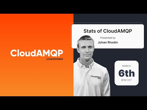CloudAMQP livestream - stats of CloudAMQP