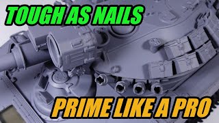How to prime a scale model - durable & odorless VMS No-Peel primer tutorial feat. Sheridan Tank
