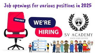 New Job Openings - 31 July 2025
