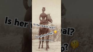 Is her waist REAL? 🐎| #history #19thcentury #catherinewalters #victorianera