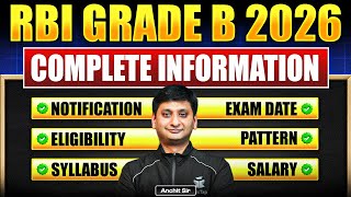 RBI Grade B 2026 Complete Information | All About RBI Grade B | RBI Manager Full Details
